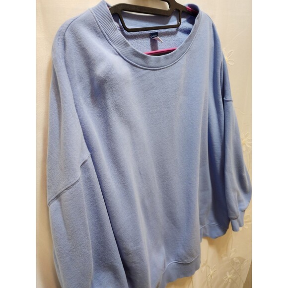 Old Navy Women XL Light Blue Oversized Sweater Basic Comfort Soft Solid Lounge - Picture 2 of 12